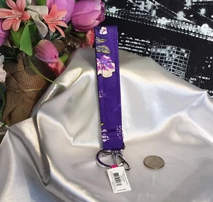 Vera Bradley Armband Schlüsselanhänger mit Schlüsselring & Clip WILD ROSES Neu in Verpackung - Bild 1 von 9