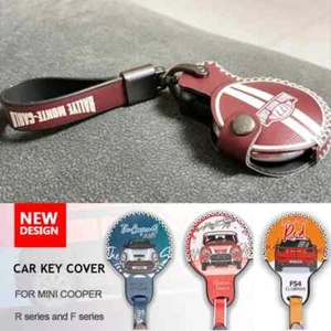 Leather Limited Edition Key Case Cover Key Chain for MINI COOPER F54 F55 F56 F60 - Bild 1 von 32