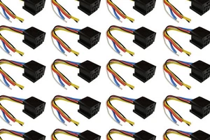 LOTE DE 100 TEMCo 12 V 60 70 80 Amp Bosch Estilo S Arnés de Relé Enchufe Automotriz - Imagen 1 de 4