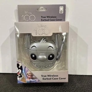 Disney 100 Lilo Stitch True Wireless Earbud Case Cover Silver Gen 1/2 AirPods - Picture 1 of 3
