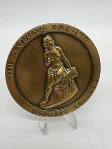 Amherst College Sabrina Society-Robert Frost Medal, Medallic Arts Co 1988, 69mm - Picture 1 of 8
