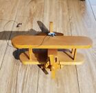 Vintage Bill Chase Hand Crafted Large Wooden Hanging Toy Airplane Plane Model