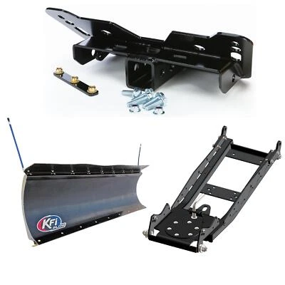 Kit de arado KFI para Polaris Ranger ETX tamaño mediano 2015-2016 con hoja Pro-Poly de 72" Foto 1 de 2