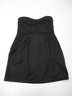 Mini Vestido SILENCE + NOISE Para Mujer Talla L Sin Tirantes Sweetheart Negro  Foto 1 de 4