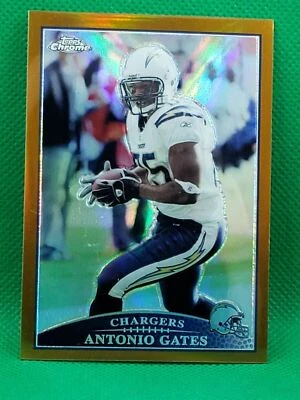 2009 Topps Chrome COPPER REFRACTOR /649 Antonio Gates NICE San Diego Chargers - Image 1 of 3