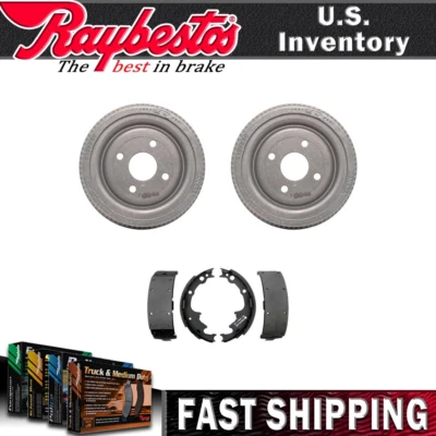 For Dodge Caravan Mini Ram Voyager 1985 1984 Rear Kit Brake Drums & Brake Shoes - Image 1 of 4