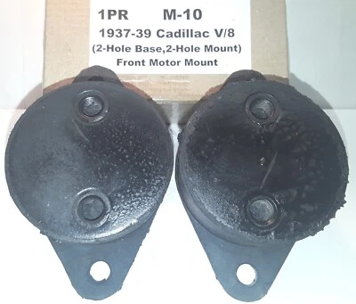 Par de soportes de motor delanteros Cadillac/LaSalle V8 1937 1938 1939 Foto 1 de 4
