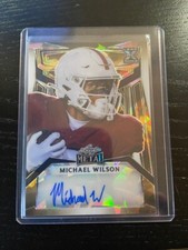 2023 Leaf Metal Michael Wilson Auto Rookie Card Arizona Cardinals RC True #1/1