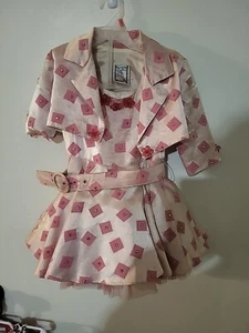 Girls Size 4 Hollywood Pagent Outfit.  With Belt And Jacket - Picture 1 of 4