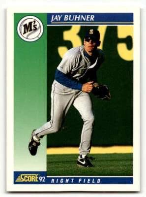 1992 Score #64 Jay Buhner    Seattle Mariners Baseball Cards EX/NM ID:60466 - Image 1 of 2
