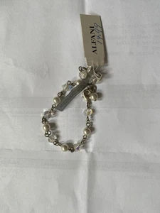 PULSERA CRISTAL SWAROVSKI CON PERLAS DE IMITACIÓN - TONO DORADO POR ALFANI - Imagen 1 de 3