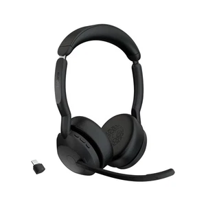 Jabra Evolve2 55 UC Stereo Headset Wired / Wireless Black - Afbeelding 1 van 5