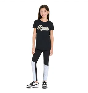 PUMA GIRLS ACTIVE SET MEDIUM BLACK  - Picture 1 of 6