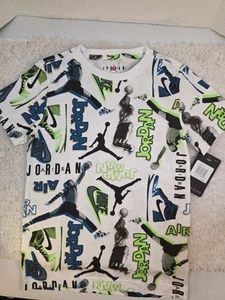 Nike Air Jordan Boys Jump Man T-shirt Size Small 8-10 Year Old - Picture 1 of 5
