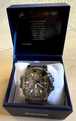 Reloj Casio Master G-Shock Mudmaster Hombre Energía Solar GSG100-1A8WC Nuevo Foto 1 de 4