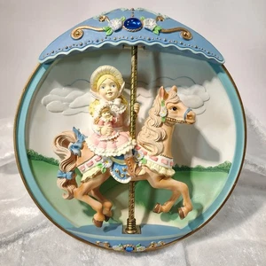 1995 Bradford Exchange Carousel Musical Plate “Hold Onto Your Dreams" - Picture 1 of 13