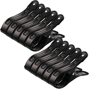 Paquete de 10 pinzas para ropa de acero inoxidable para silla de playa clips para toallas para edredón exterior - Imagen 1 de 7