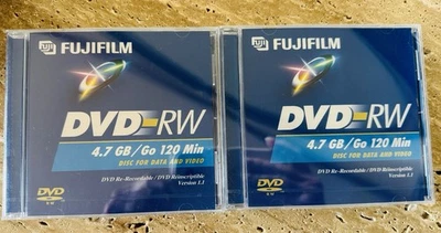 Lot Sealed DVD-RW FujiFilm 4.7 GB/Go 120 Minutes Re-Recordable Disc Data & Video - Image 1 of 2