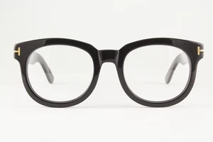 Raro Auténtico Tom Ford TF 5179 001 53mm Negro Dorado Marco Gafas Italia - Imagen 1 de 5