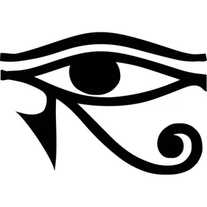 Auge des Horus Symbol Vinyl Aufkleber Sticker ägyptischer heidnischer Schutz Größe Farbe auswählen - Bild 1 von 2