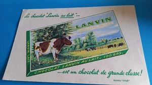 BUVARD CHOCOLAT AU LAIT  LANVIN   VACHE - Afbeelding 1 van 1