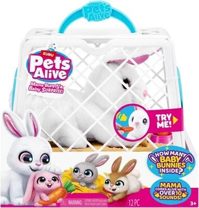 Pets Alive Mama Bunny & Baby Surprise, elektronisches Haustier für Mädchen **NEU** - Bild 1 von 3