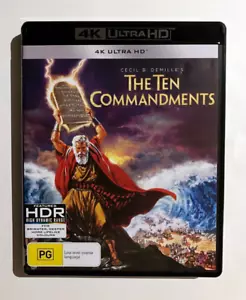 The Ten Commandments - 1956 Epic Cecil B. Demille Movie - RARE Oz 4K UHD Blu-Ray - Picture 1 of 3