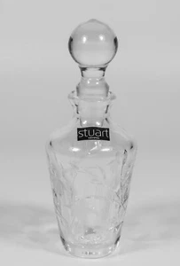 Beautiful Stuart Crystal Cascade Fuchsia Scent Bottle - Picture 1 of 2