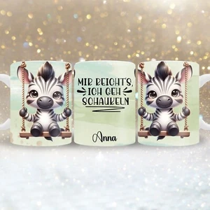 Tasse lustiger Spruch mit Namen personalisierbar, Kaffeebecher lustiger Spruch - Bild 1 von 4