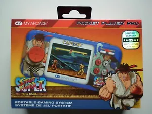Console Retro Capcom Pocket Player pro Super Street Fighter portable + 2 Jeux In - Imagen 1 de 3