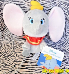 P6/  DISNEY DOUDOU PELUCHE ELEPHANT DUMBO 23CM ASSIS 100% NEUF - Picture 1 of 2