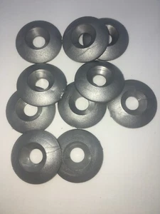 Kart 10 x M8 PLASTIC Countersunk Washer SILVER Brand New Karting Kart Parts UK - Picture 1 of 1