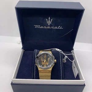 Maserati Potenza (R8853108006) Men's Gold Analog Quartz Watch - Picture 1 of 6