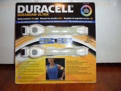 Duracell Durabeam Ultra LED Safety Armband Light 2 Pack NEW / SEALED - Image 1 of 4