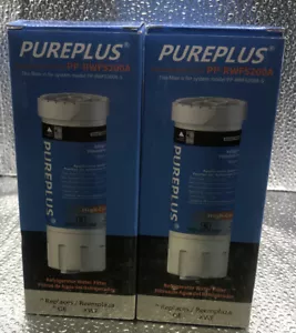 PurePlus Refrigerator Water Filter Fits Samsung Icee RWF5200A Fits GE XWF Lot 2 - Picture 1 of 4