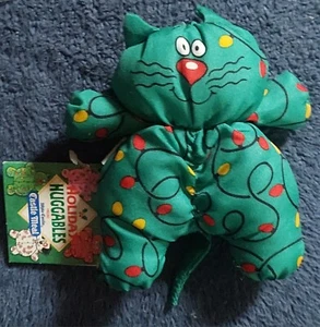 VINTAGE 5" HOLIDAY HUGGABLE KITTY LIGHTS FROM WHITE CASTLE CASTLE MEAL 1990 - Bild 1 von 4