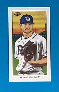 2022 Topps T-206 Wave-2 Drew Rasmussen Tampa Bay Rays Piedmont Back - Picture 1 of 2