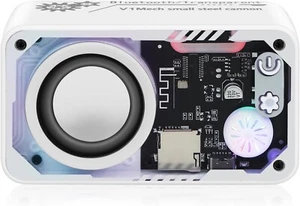 Bluetooth Speaker with RGB Lights,5W Small Wireless Transparent Design(White) - Picture 1 of 14