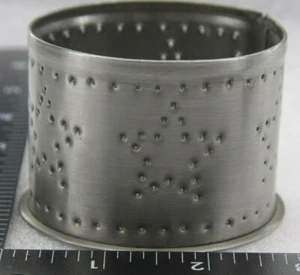 Irvin's Tinware USA Simple Drum Primitive Tin Punch Stars Votive Holder Lamp NOS - Picture 1 of 3