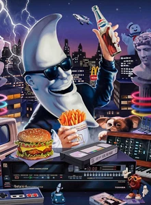 Retro Moon Man Mac Tonight 13x19 Nachdruck POSTER KOSTENLOSER VERSAND - Bild 1 von 1