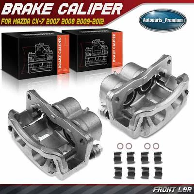 Disc Brake Caliper w/ Bracket for Mazda CX-7 2007-2012 2.3L 2.5L Front LH & RH - Image 1 of 4