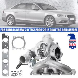 06H145702G K03 Turbo Charger Kit For AUDI A4/5 VW 2.0 TFSI 09 10 11 12 Quattro - Picture 1 of 14