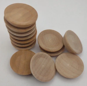 Dollhouse Miniature 3/4" Serving Plate Unfinished Wooden 12pc Packs Lot #M004 - Picture 1 of 2