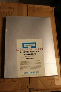 NOS TECNIFAX Photo-Reflex Negative 100 Sheets 8 1/2" x 11" w/86309 Positive Film - Picture 1 of 8