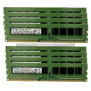 Samsung 64GB (8x 8GB) DDR3 ECC UDIMM Memory PC3-14900E 1866 MHz For workstation - Picture 1 of 6