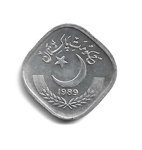 World Coins - Pakistan 5 Paisa 1989 Coin KM# 52 - Picture 1 of 3
