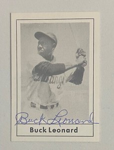 Buck Leonard Signed 1978 Grand Slam #36 Autograph AUTO Negro League HOF JSA LOA