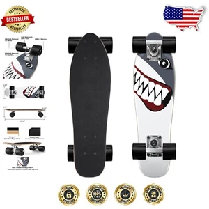 Beginner-Friendly Mini Cruiser Skateboard - 6-Ply Maple Deck, 275 lbs Capacity - Picture 1 of 9