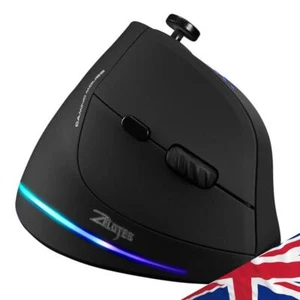 ZELOTES C-18 11 Buttons USB Wired 10000DPI RGB Optical Gaming Vertical Mouse - Picture 1 of 8