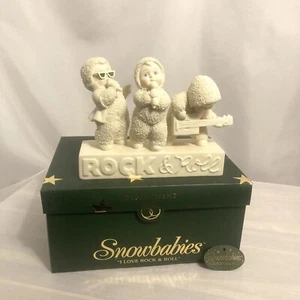 Dept 56 Snowbabies Figurina Amo Rock & Roll Vintage Rara Musica Chitarra Elvis - Foto 1 di 5